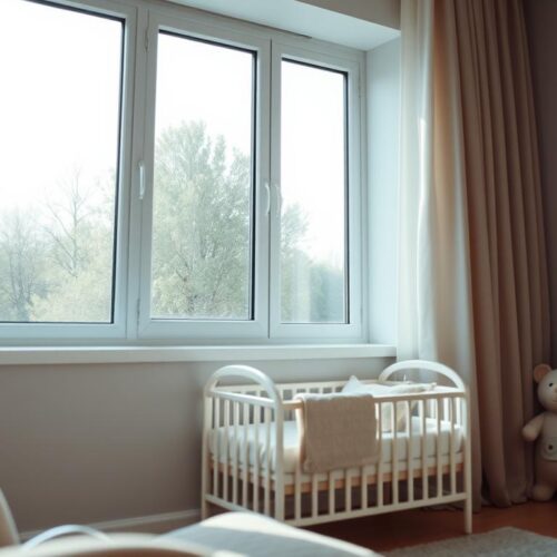 Window sealing for better baby room acoustics