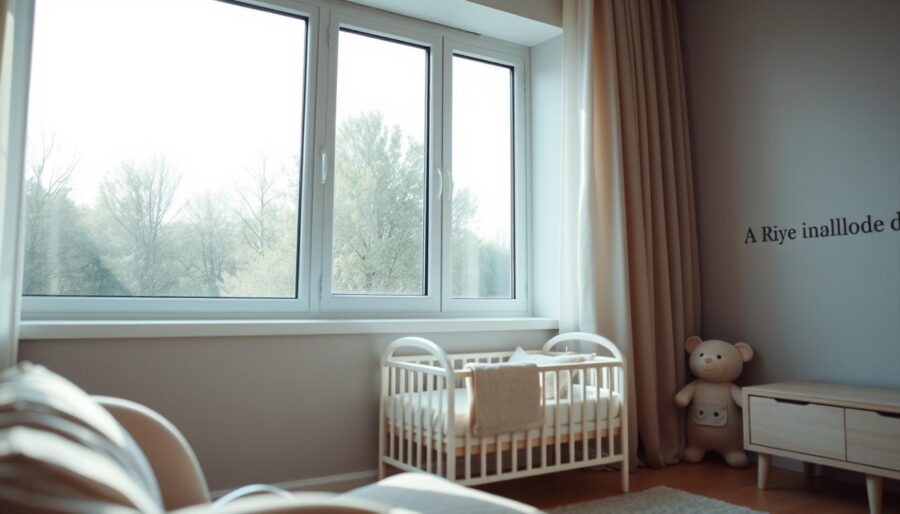 Window sealing for better baby room acoustics