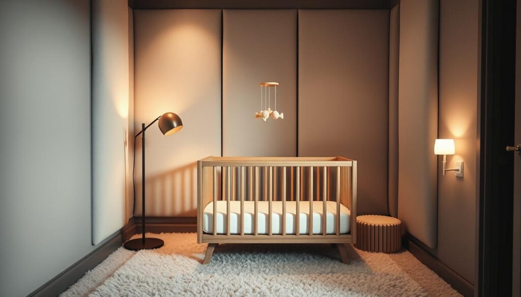 minimizing echo in small baby rooms