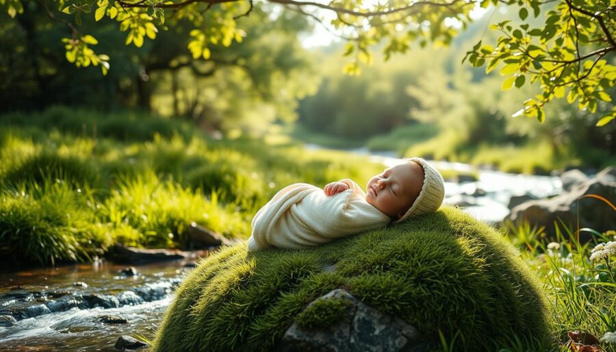 Relaxing babies with nature-inspired sounds