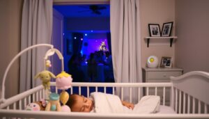 party noise and babies