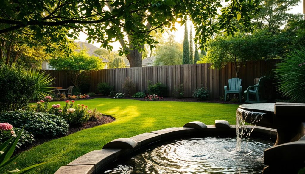 pleasant backyard soundscape