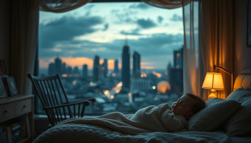 sleep routine amidst urban noise