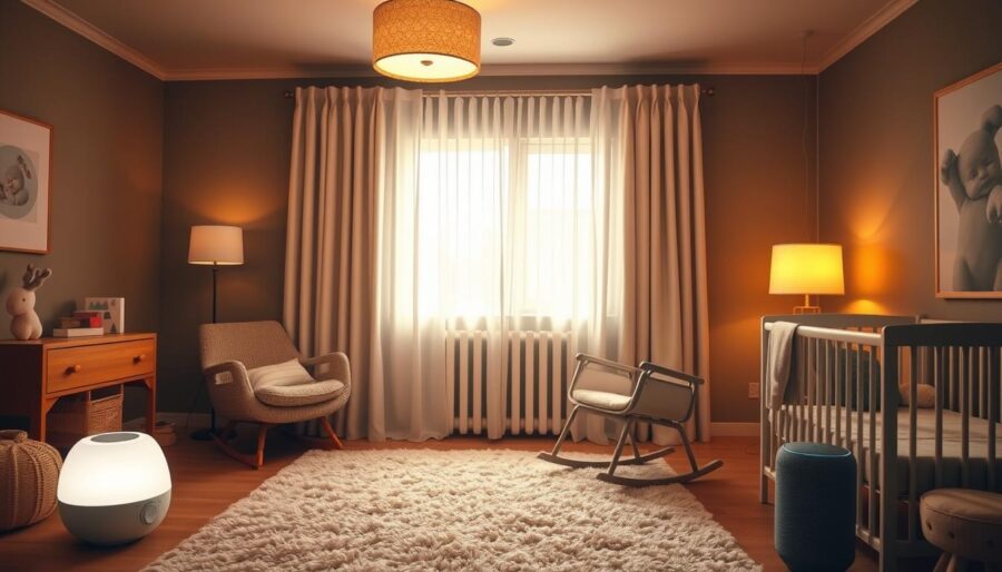 Balancing sound and lighting in baby rooms
