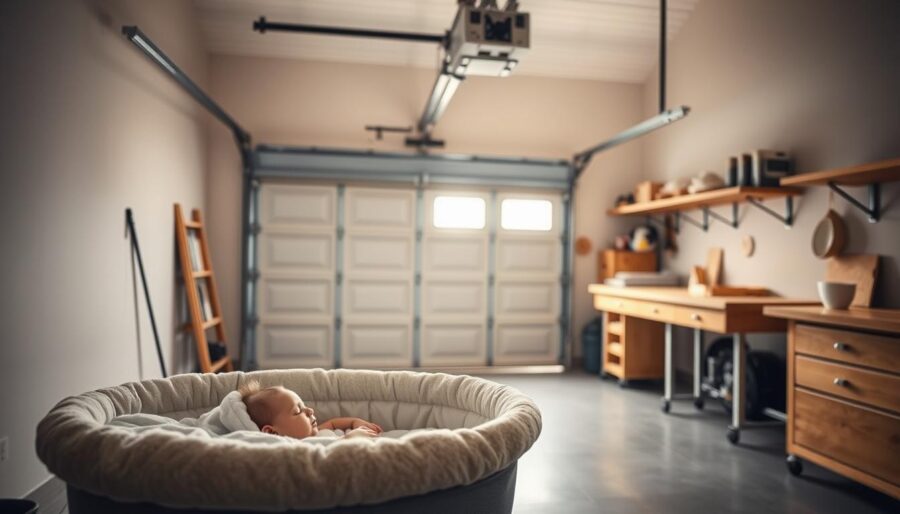 Garage Door Noise: Tips for Families with Babies