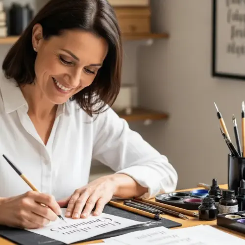 Elegant Expressions: Guide to Senior Calligraphy Classes