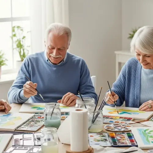 Senior Watercolor Painting Groups: Expressing Creativity and Connecting with Others