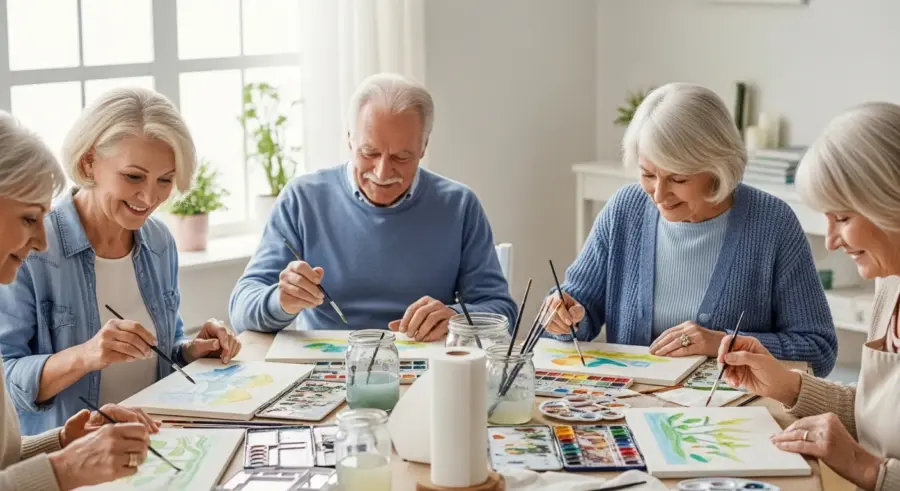 Senior Watercolor Painting Groups: Expressing Creativity and Connecting with Others